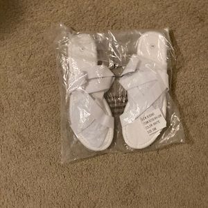 White sandals brand new